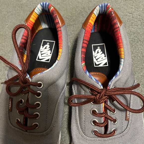 Vans Men’s Gray Canvas Sneakers - Picture 2 of 10